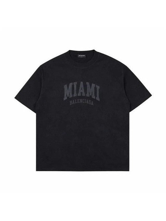 BALENCIAGA MIAMI BLACK T SHIRT