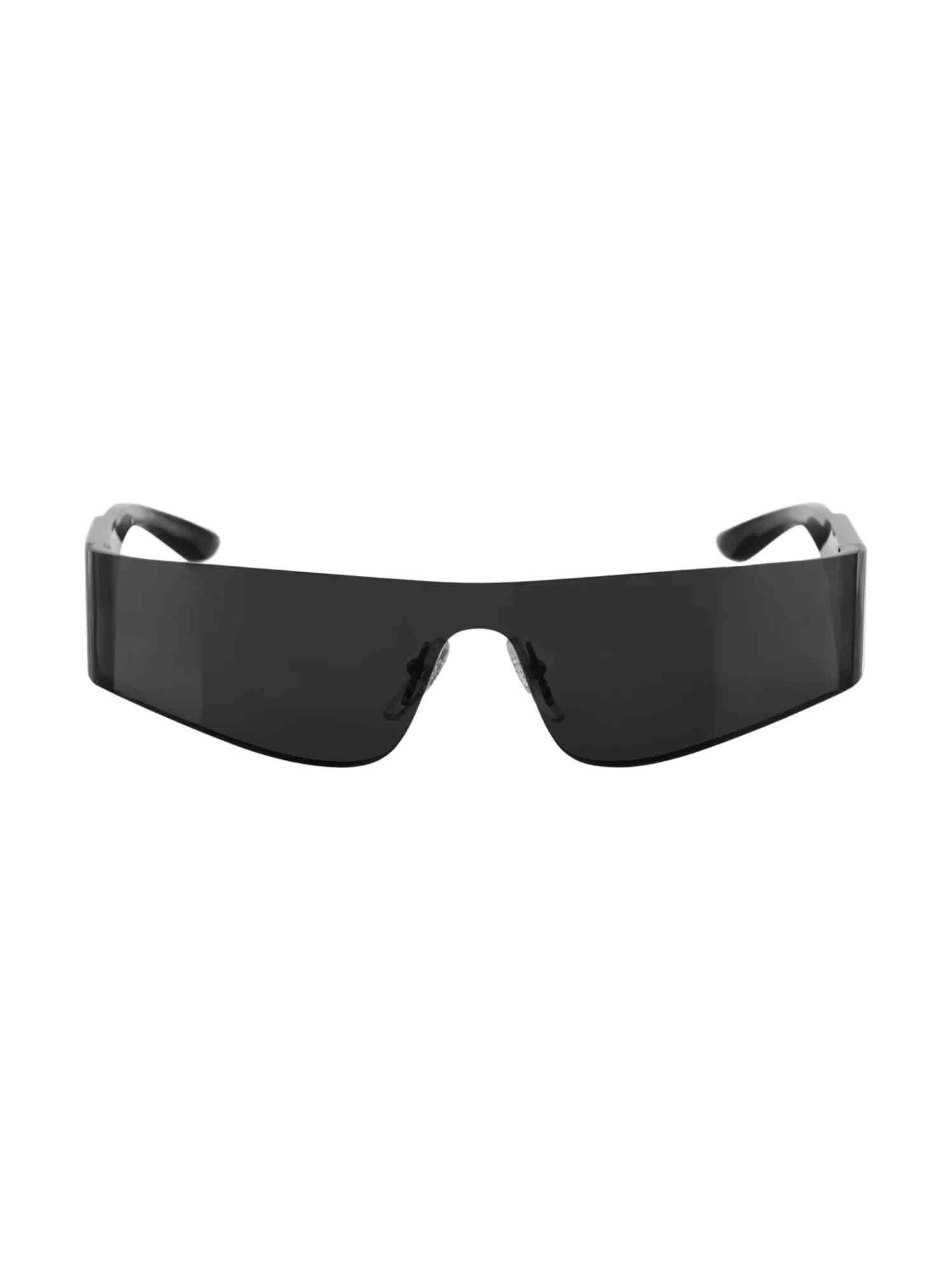 BALENCIAGA MONO RECTANGLE SUNGLASSES BLACK