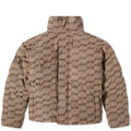 BALENCIAGA MONOGRAM BB PUFFER JACKET BEIGE