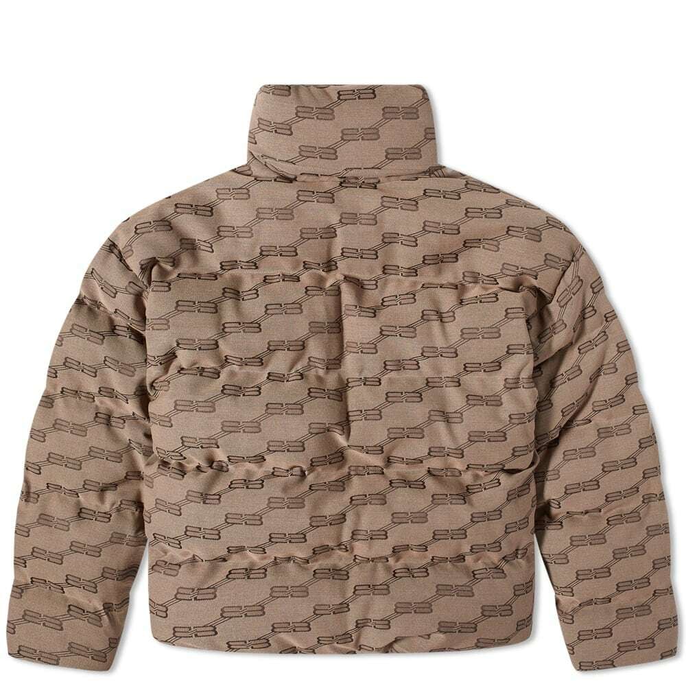 BALENCIAGA MONOGRAM BB PUFFER JACKET BEIGE