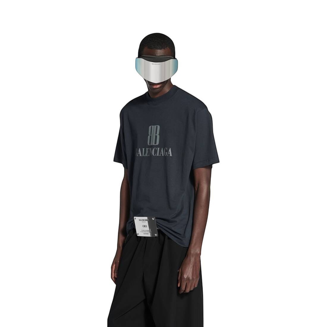BALENCIAGA NANO BB T-SHIRT BLACK