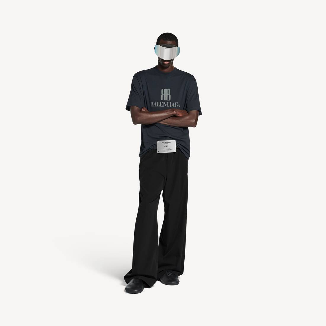 BALENCIAGA NANO BB T-SHIRT BLACK
