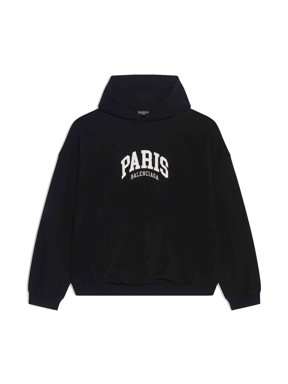 BALENCIAGA PARIS HOODIE BLACK