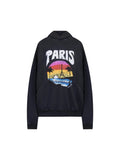 BALENCIAGA PARIS TROPICAL BLACK HOODIE