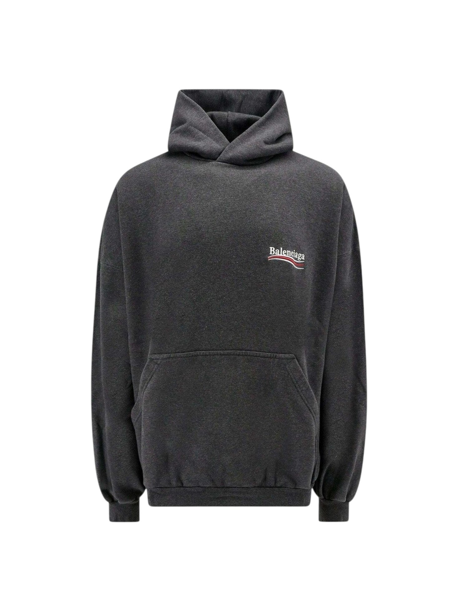 BALENCIAGA POLITICAL CAMPAIGN GREY HOODIE