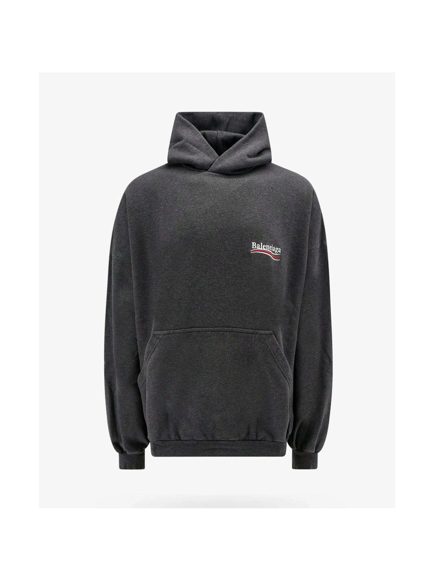 BALENCIAGA POLITICAL CAMPAIGN GREY HOODIE