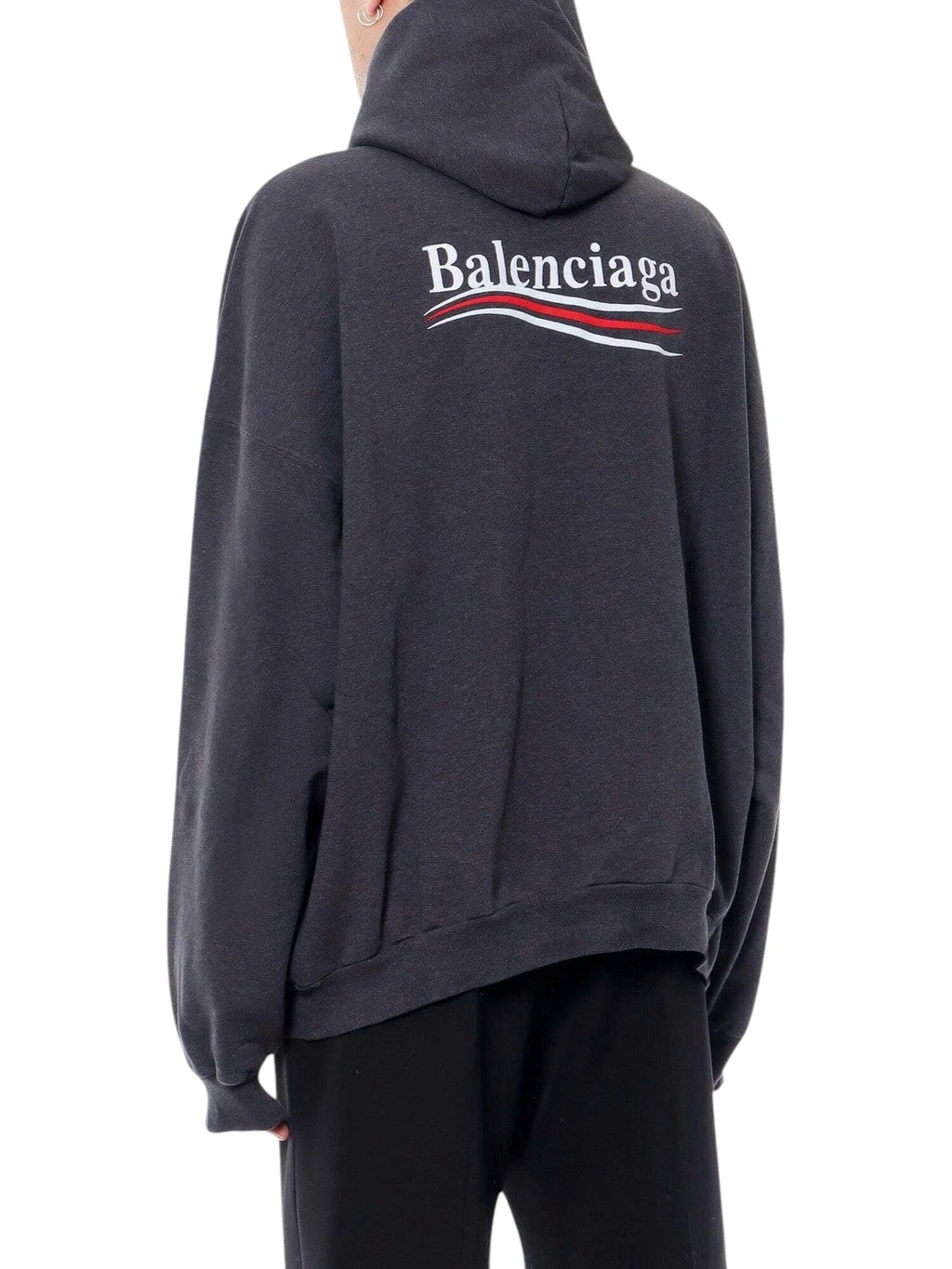 BALENCIAGA POLITICAL CAMPAIGN GREY HOODIE