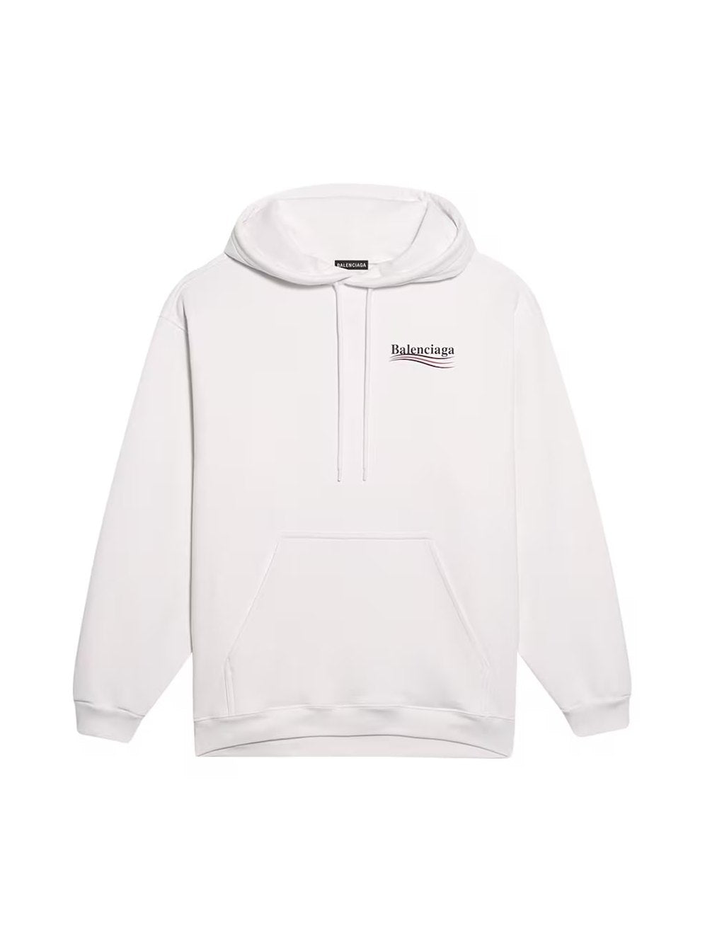 BALENCIAGA POLITICAL CAMPAIGN WHITE HOODIE