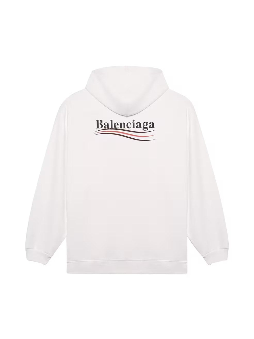BALENCIAGA POLITICAL CAMPAIGN WHITE HOODIE