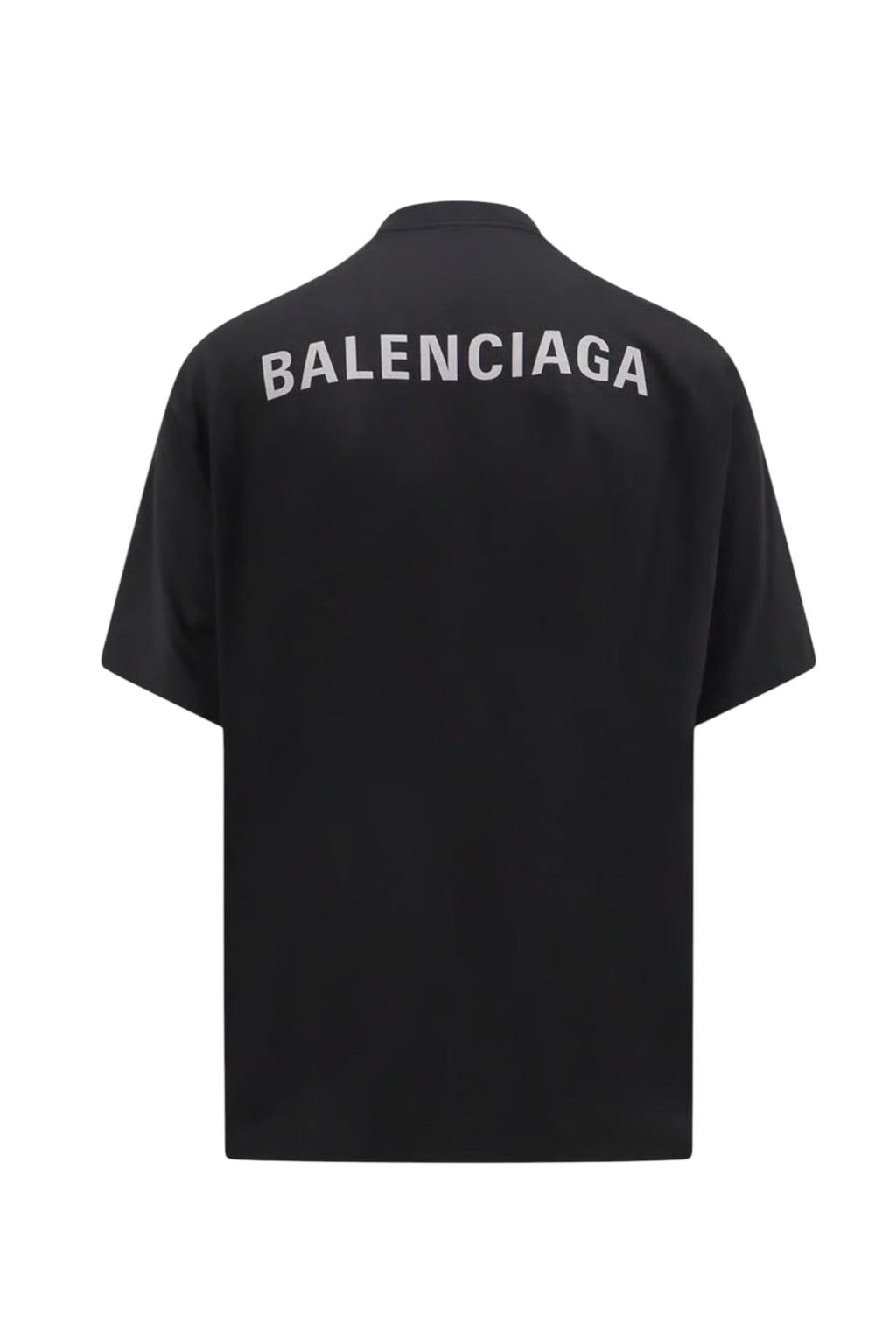 BALENCIAGA REFLECTIVE LOGO PRINTED T-SHIRT BLACK