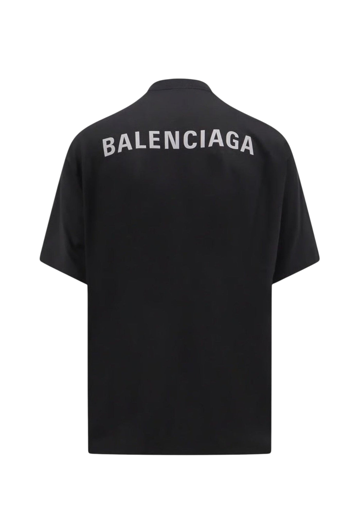 BALENCIAGA REFLECTIVE LOGO PRINTED T-SHIRT BLACK