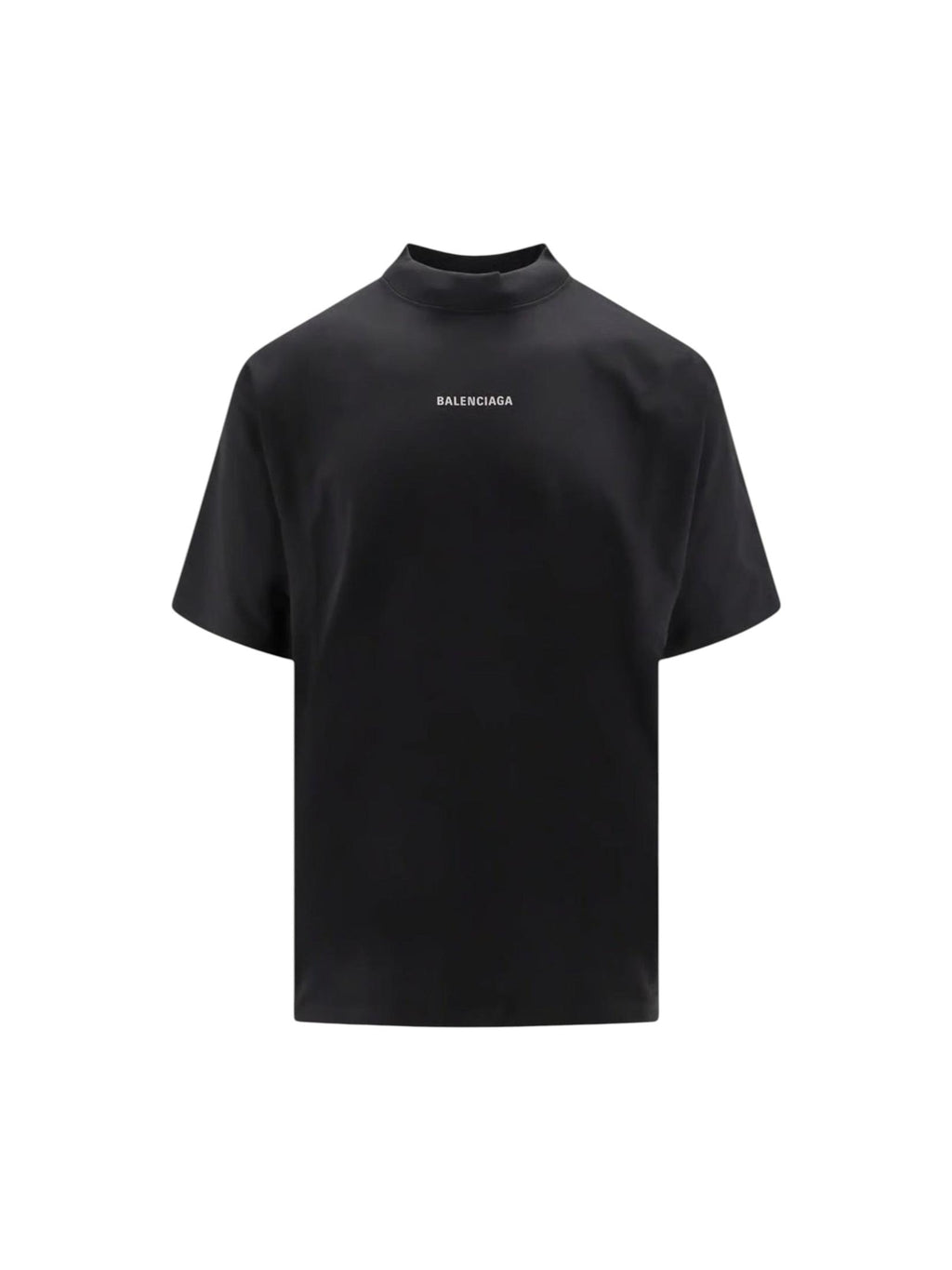 BALENCIAGA REFLECTIVE LOGO PRINTED T-SHIRT BLACK