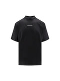 BALENCIAGA REFLECTIVE LOGO PRINTED T-SHIRT BLACK