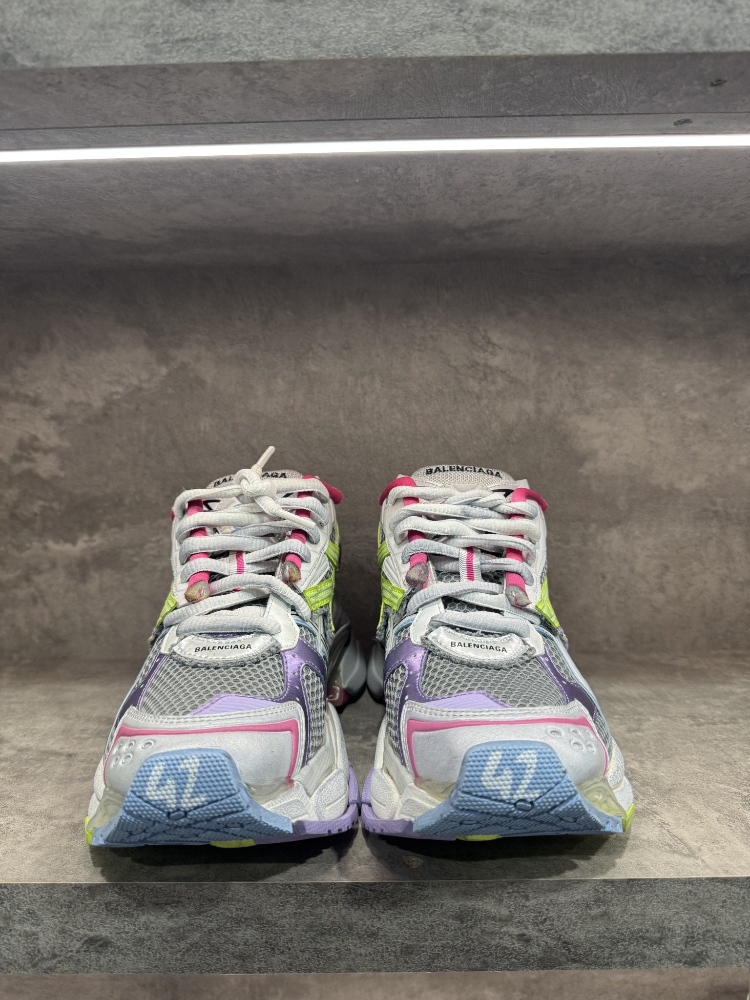BALENCIAGA RUNNER SNEAKERS GREY PURPLE