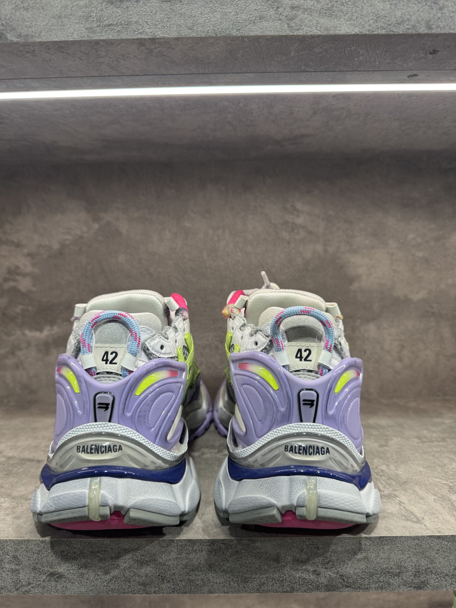 BALENCIAGA RUNNER SNEAKERS GREY PURPLE