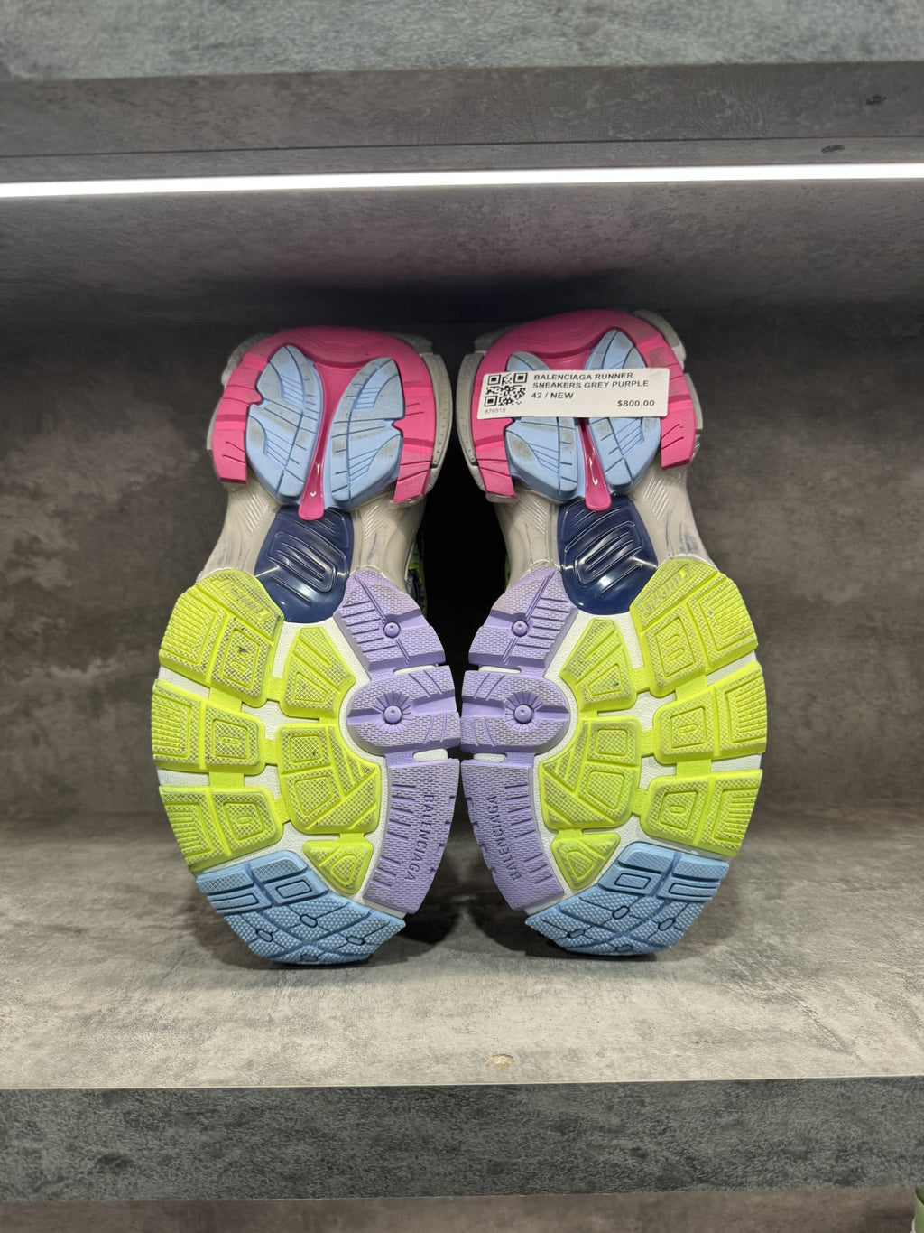 BALENCIAGA RUNNER SNEAKERS GREY PURPLE