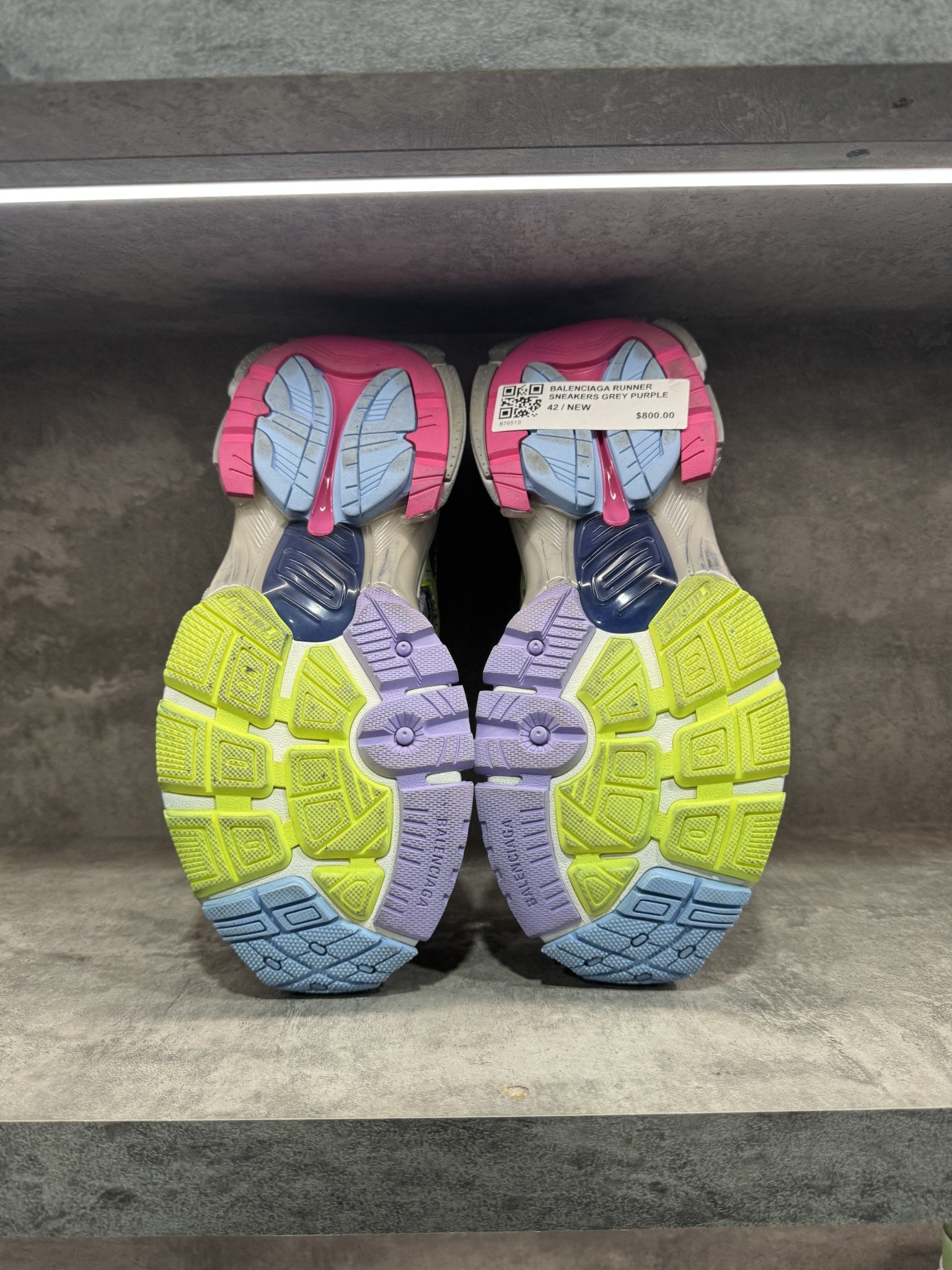 BALENCIAGA RUNNER SNEAKERS GREY PURPLE