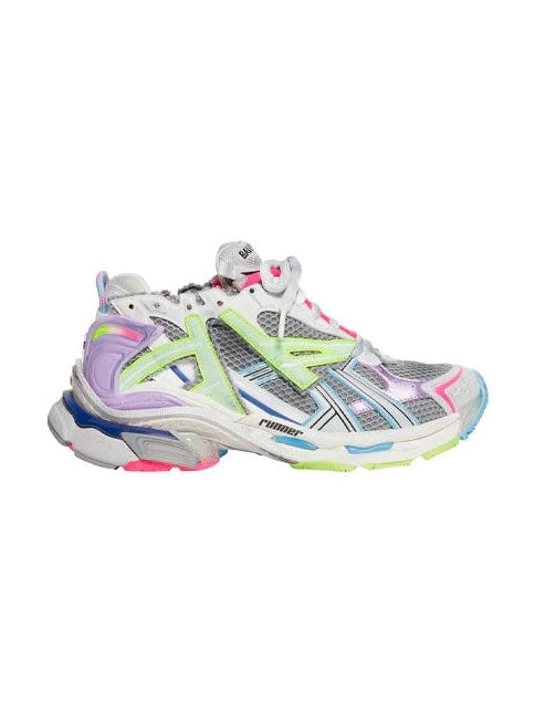 BALENCIAGA RUNNER SNEAKERS GREY PURPLE BALENCIAGA The Hype Company