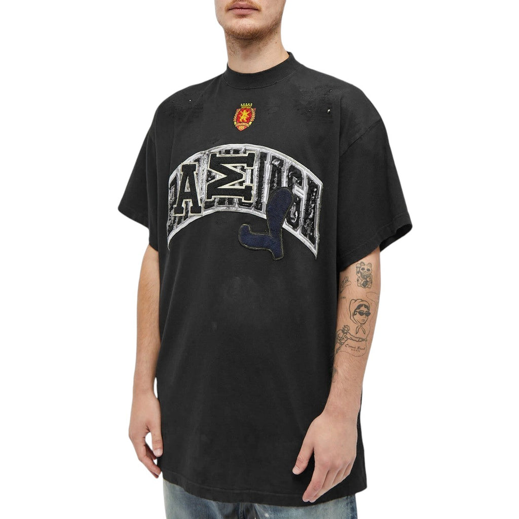 BALENCIAGA SKATER LOGO OVERSIZED T-SHIRT BLACK