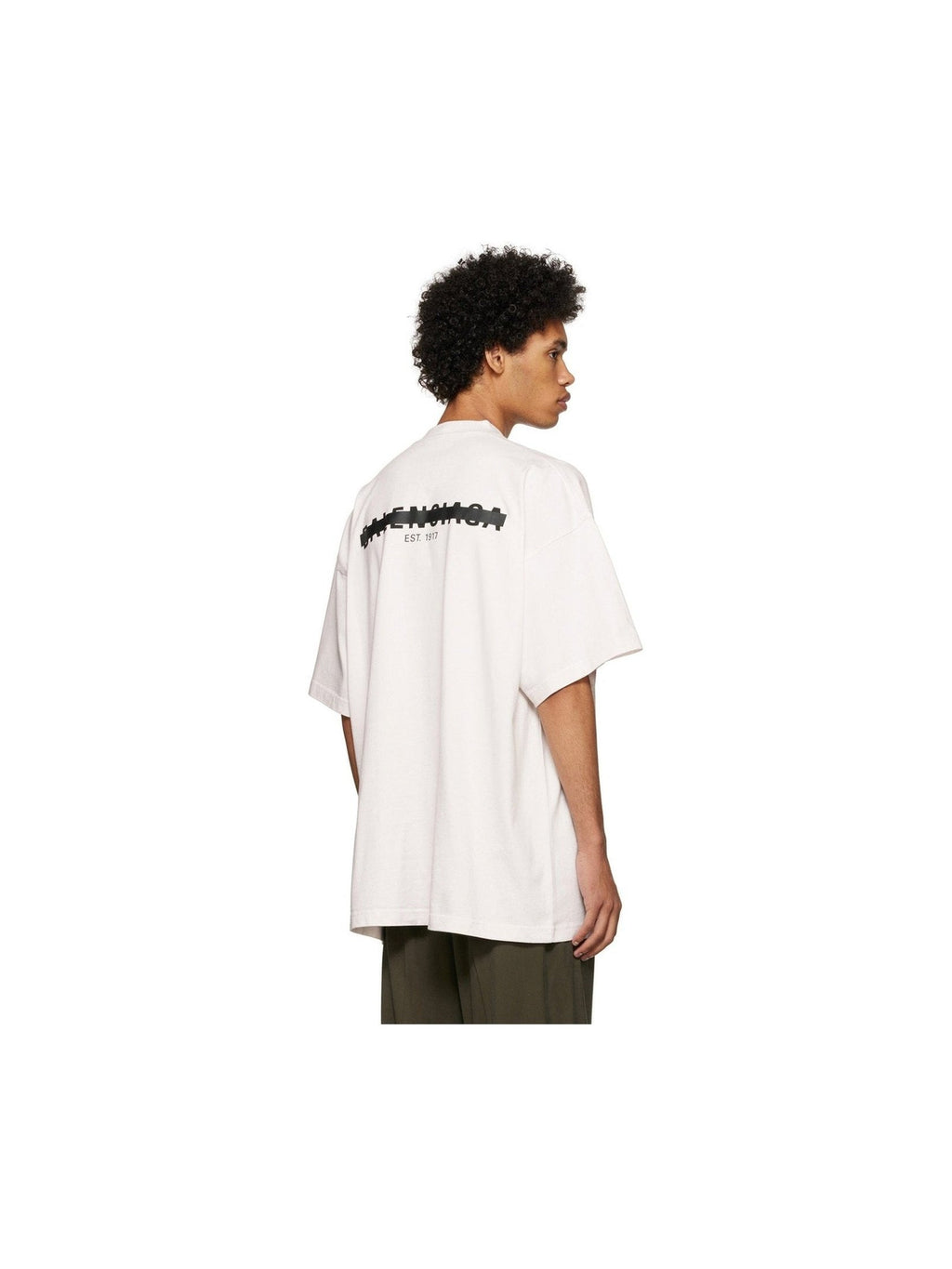 BALENCIAGA STRIKE 1917 OVERSIZED TEE WHITE BALENCIAGA The Hype Company