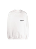 BALENCIAGA STRIKER LOGO WHITE CREWNECK