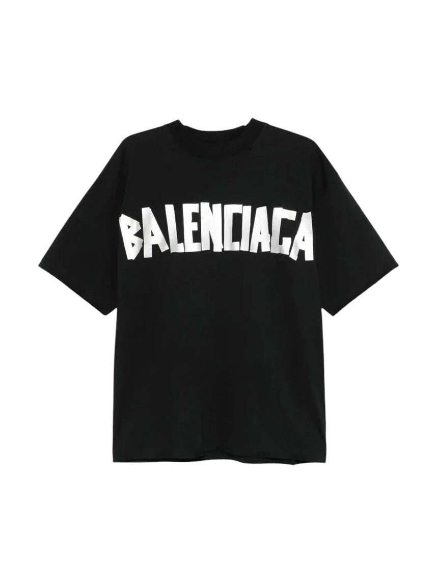 BALENCIAGA TAPE BLACK T SHIRT