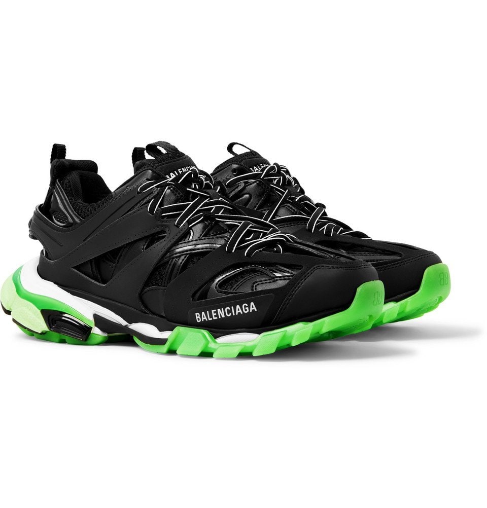 BALENCIAGA TRACK GLOW IN THE DARK BLACK GREEN