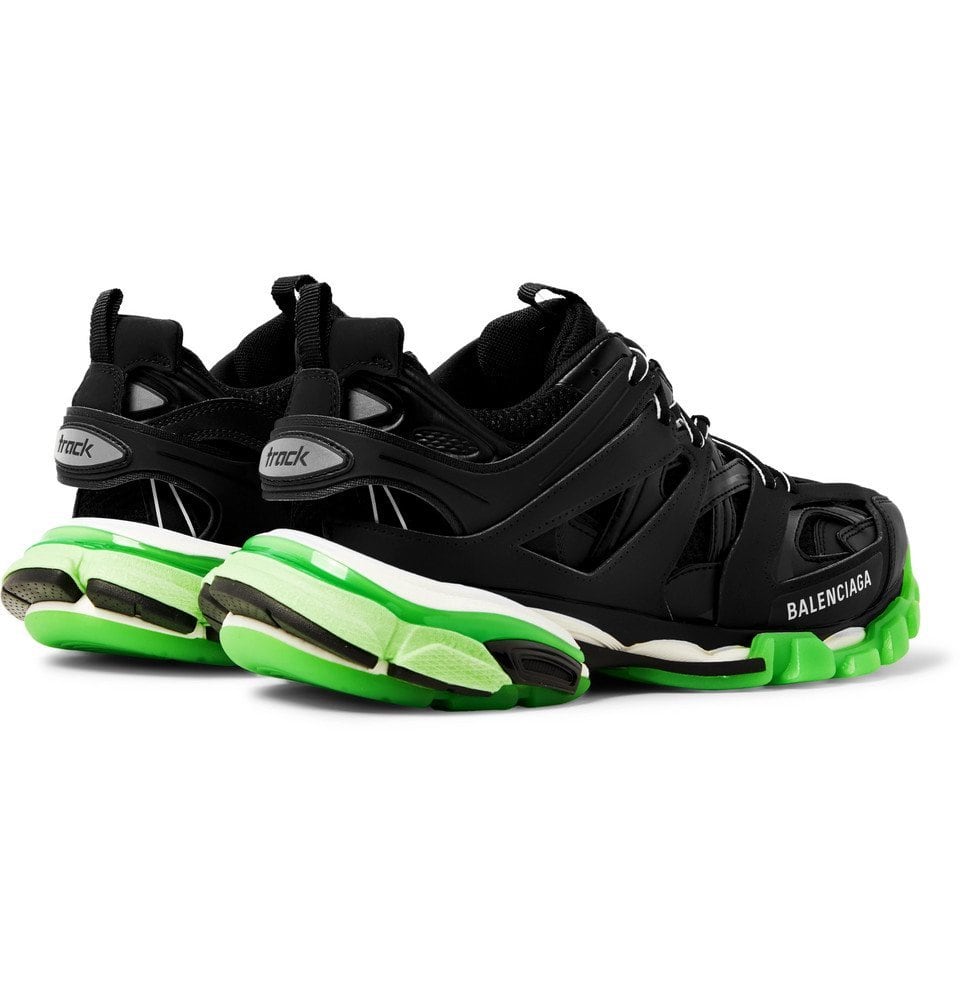 BALENCIAGA TRACK GLOW IN THE DARK BLACK GREEN