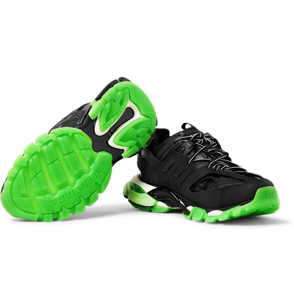 BALENCIAGA TRACK GLOW IN THE DARK BLACK GREEN