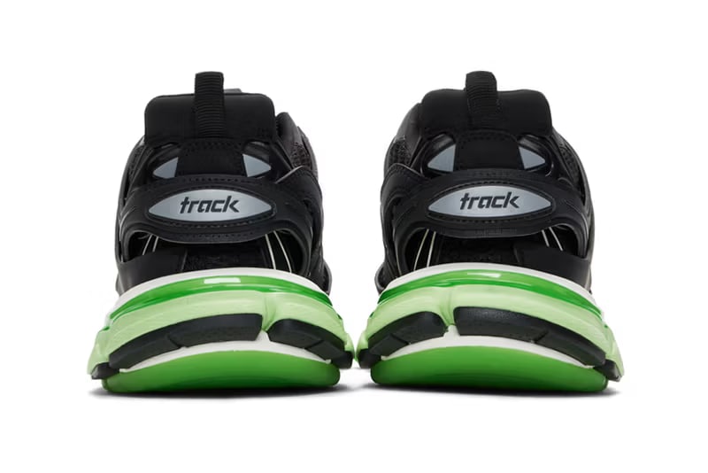 BALENCIAGA TRACK GLOW IN THE DARK BLACK GREEN