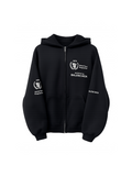 BALENCIAGA WORLD FOOD PROGRAMME ZIP UP HEAVY BLACK