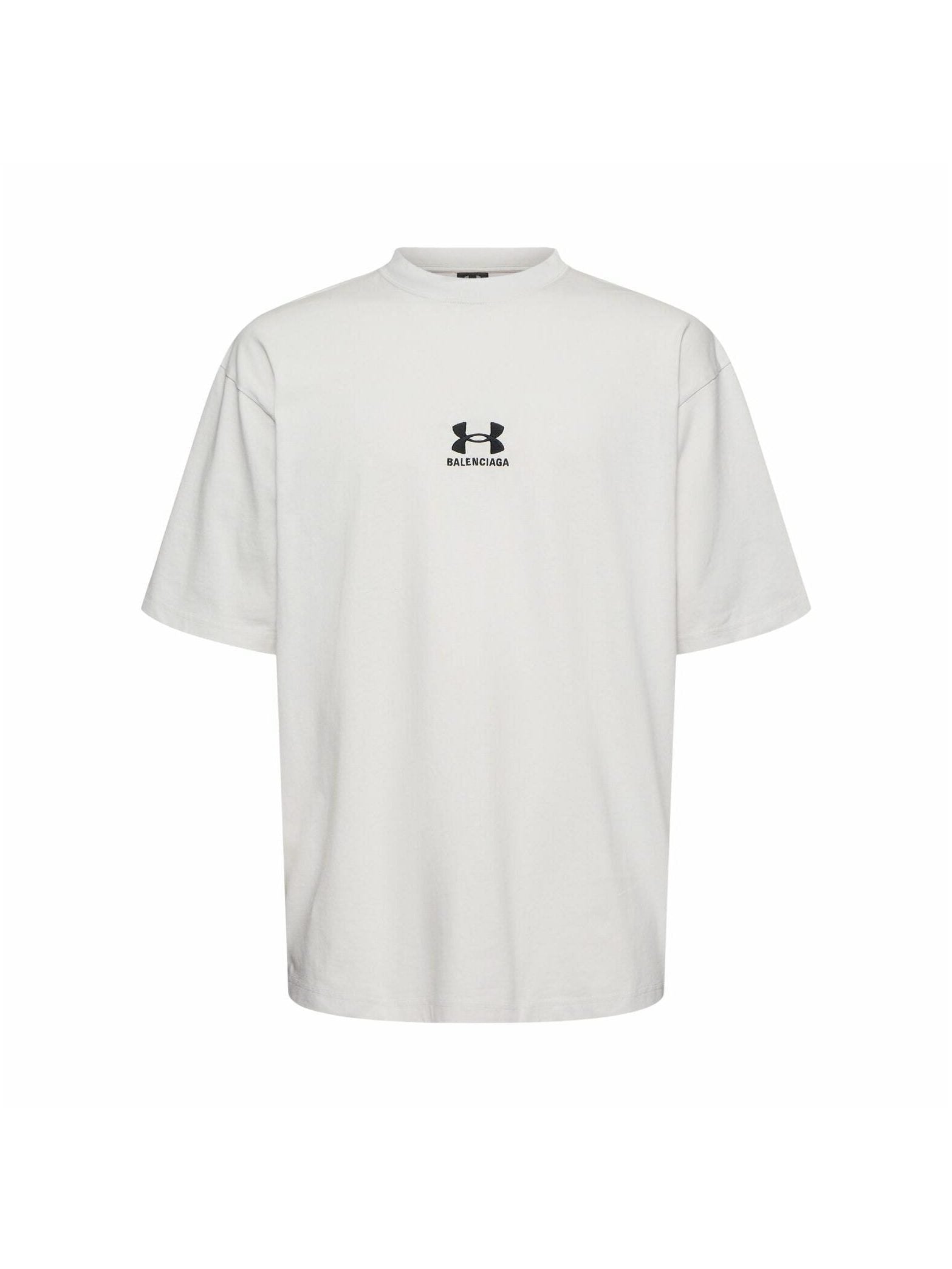 BALENCIAGA x UNDER ARMOUR EMBROIDERED WHITE T-SHIRT