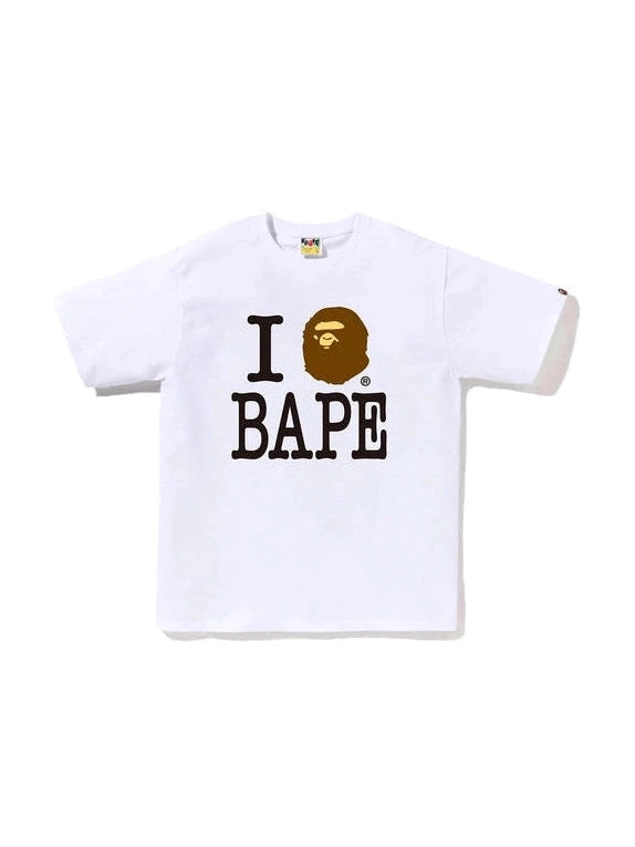BAPE I LOVE BAPE TEE WHITE BAPE The Hype Company