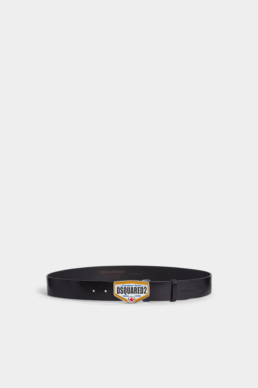 DSQUARED2 LOGO PLAQUE BELT BLACK — vista 2