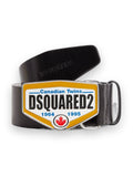 DSQUARED2 LOGO PLAQUE BELT BLACK