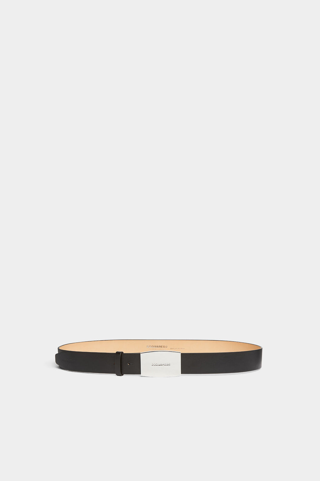 DSQUARED2 CITY NIGHTS PLAQUE BELT BLACK — vista 2