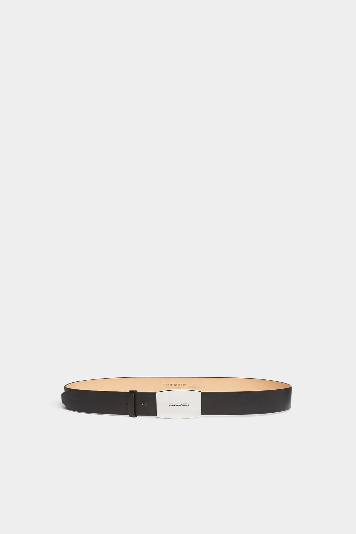 DSQUARED2 CITY NIGHTS PLAQUE BELT BLACK — vista 2