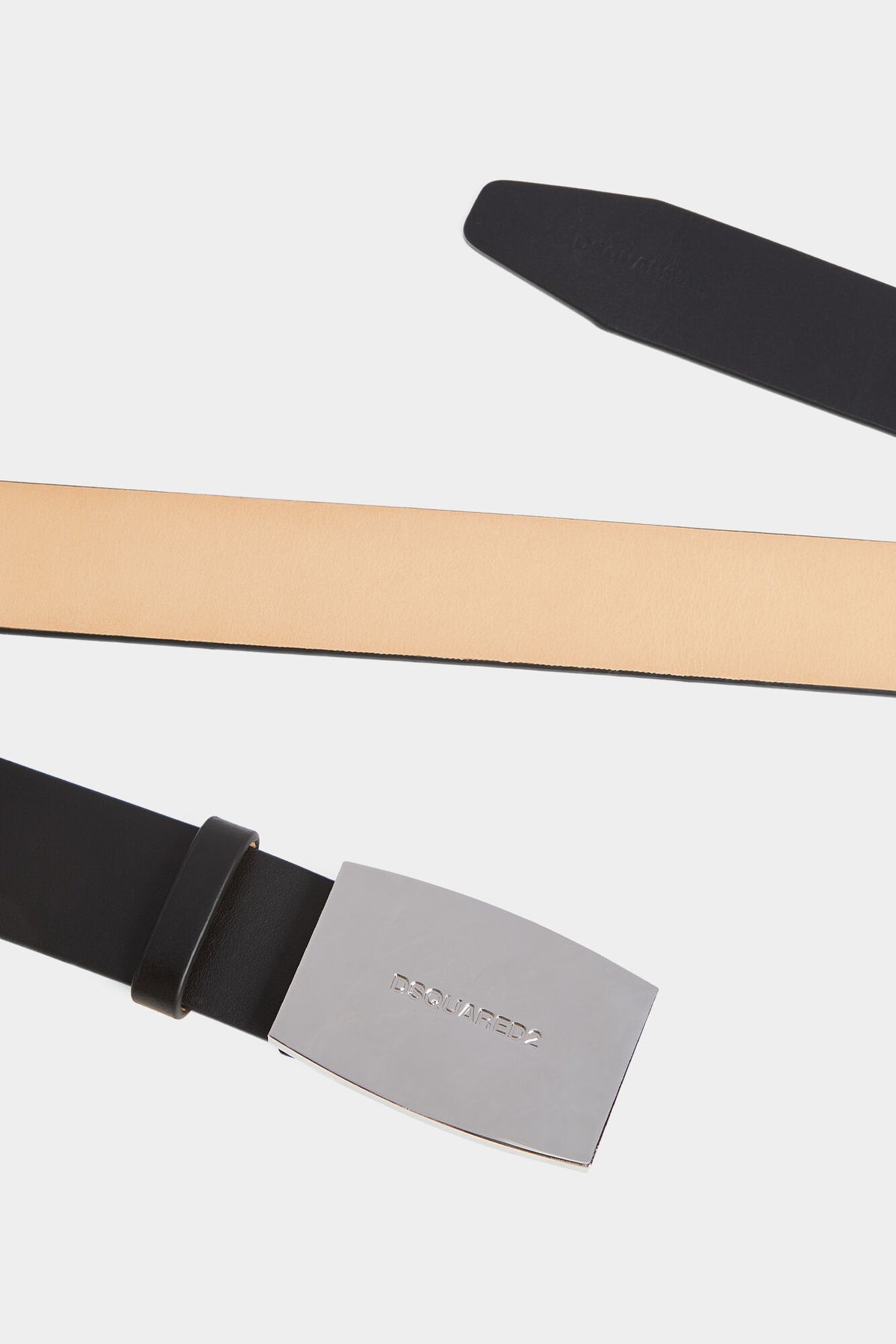 DSQUARED2 CITY NIGHTS PLAQUE BELT BLACK — vista 4