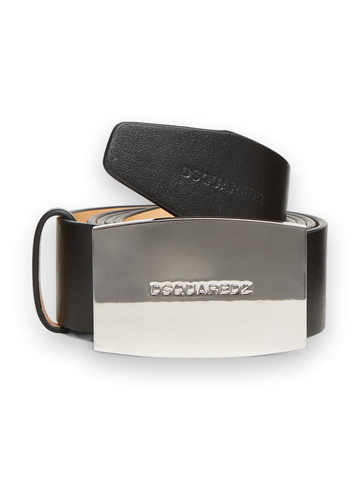 DSQUARED2 CITY NIGHTS PLAQUE BELT BLACK