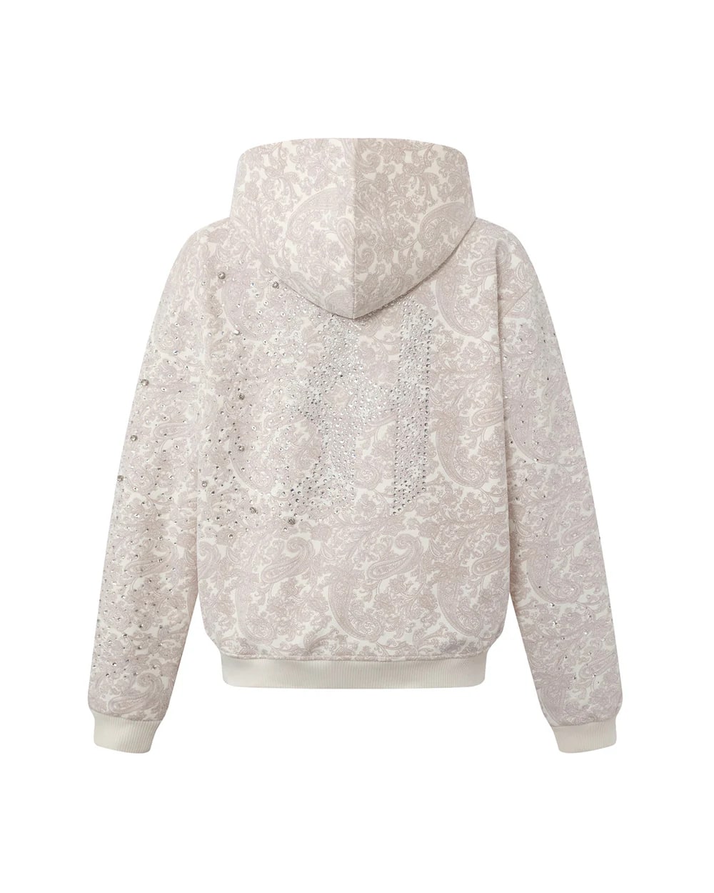 BIRTH OF ROYAL CHILD CASHEW BLOSSOM PEARL-EMBELLISHED ZIP UP HOODIE