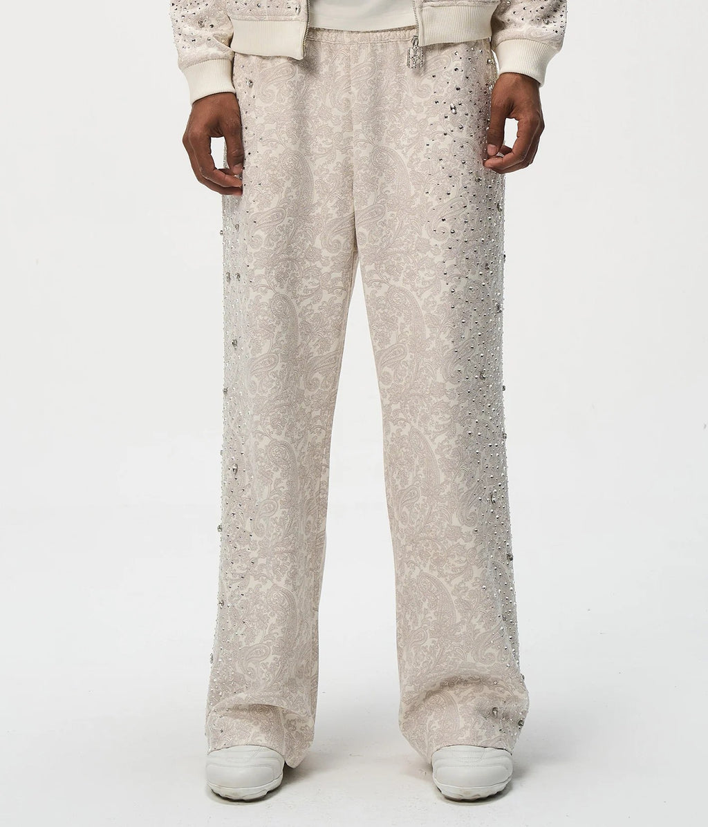 BIRTH OF ROYAL CHILD CASHEW BLOSSOM PEARL-EMBELLISHED SWEATPANTS