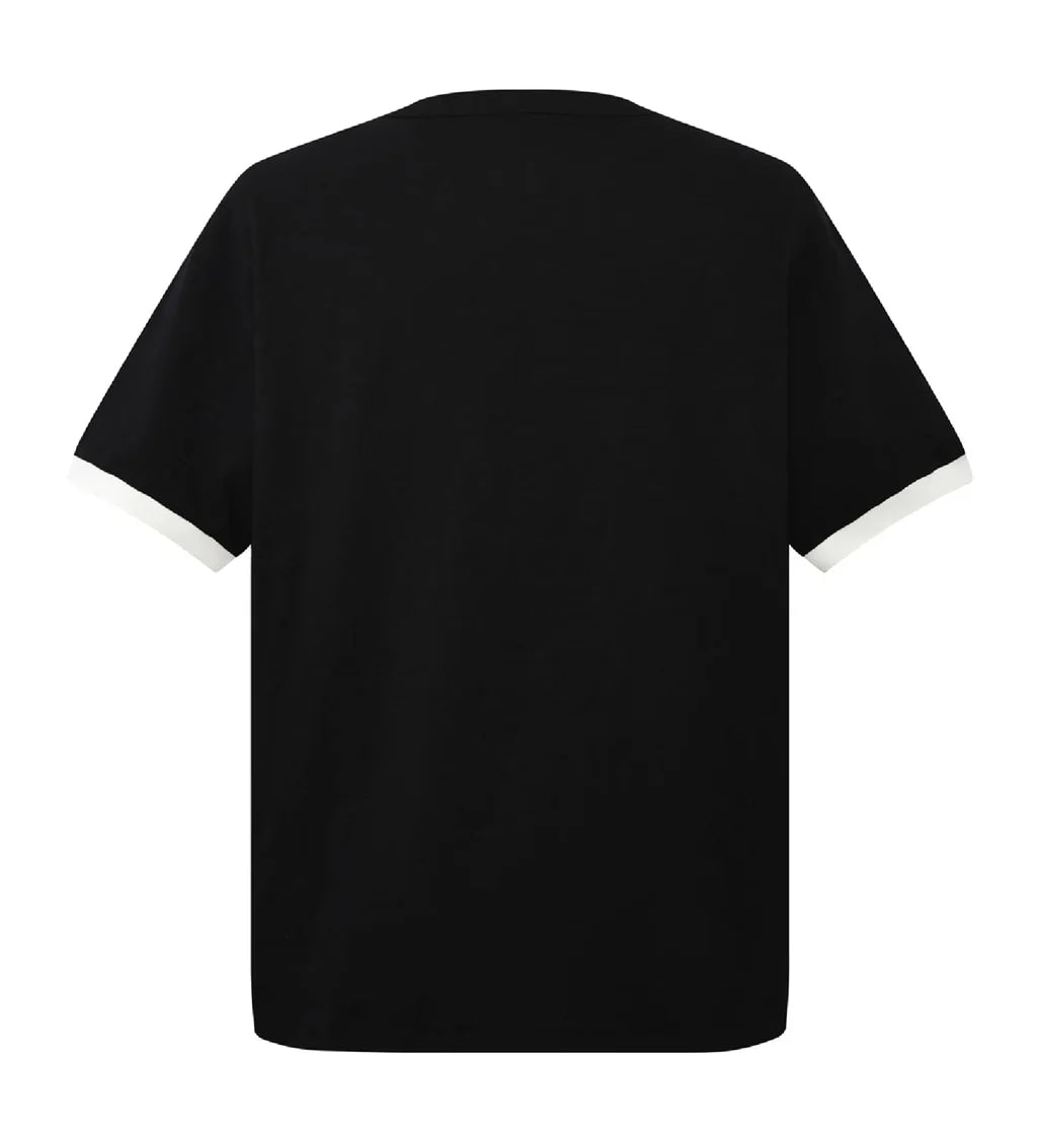 BIRTH OF ROYAL CHILD PEARL PATCHWORK T-SHIRT BLACK