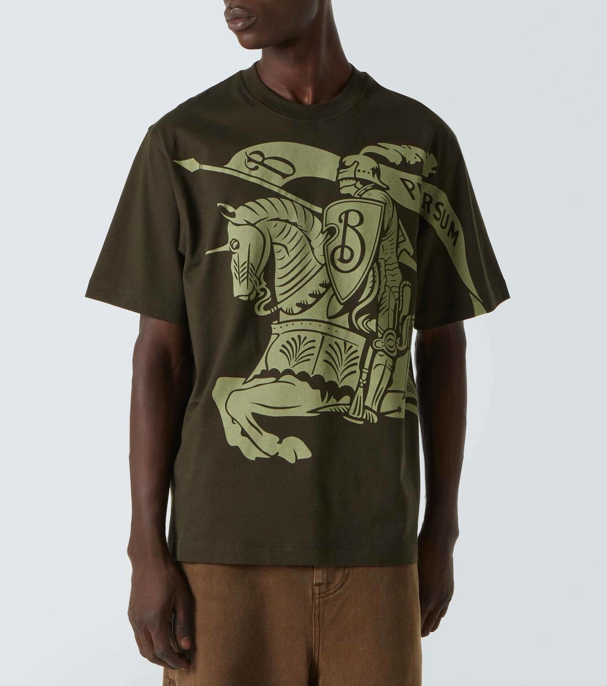 BURBERRY EKD OIL GREEN T-SHIRT
