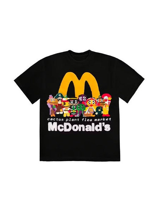 CACTUS PLANT FLEA MARKET MCDONALDS CACTUS BUDDY & FRIENDS TEE BLACK CPFM The Hype Company