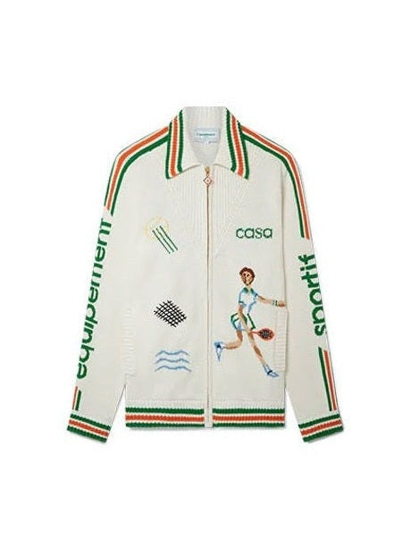 CASA BLANCA LE JEU INTARSIA KNIT JACKET CASABLANCA The Hype Company