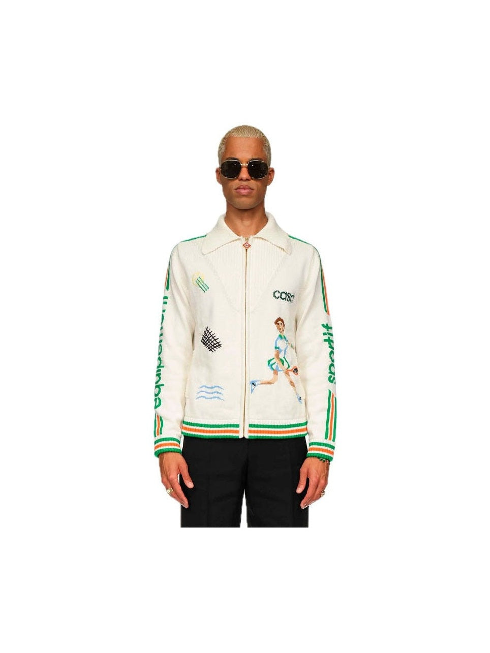 CASA BLANCA LE JEU INTARSIA KNIT JACKET CASABLANCA The Hype Company