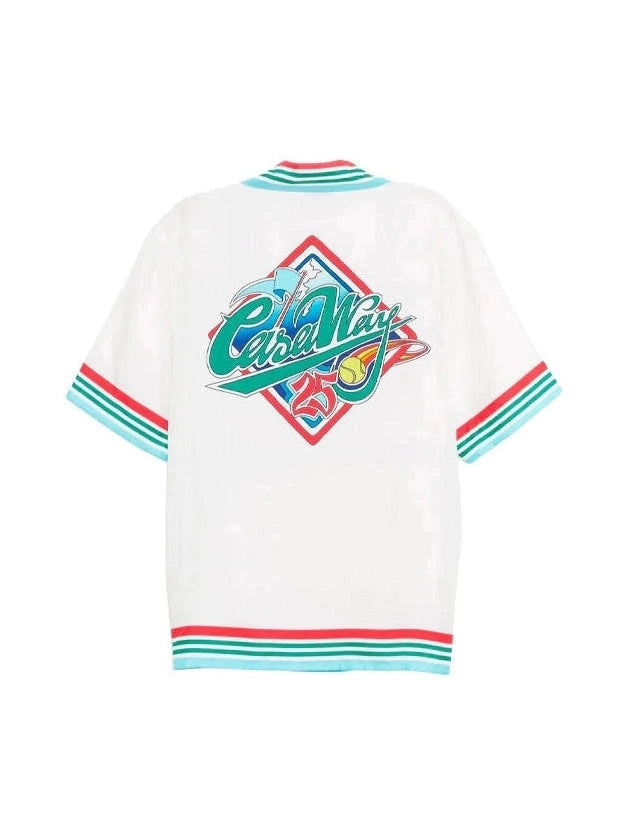 CASABLANCA CASA WAY SHORT SLEEVE SILK SHIRT CASABLANCA The Hype Company