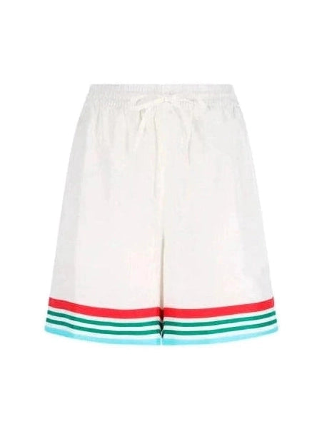 CASABLANCA CASA WAY SILK SHORT WHITE CASABLANCA The Hype Company