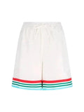 CASABLANCA CASA WAY SILK SHORT WHITE CASABLANCA The Hype Company