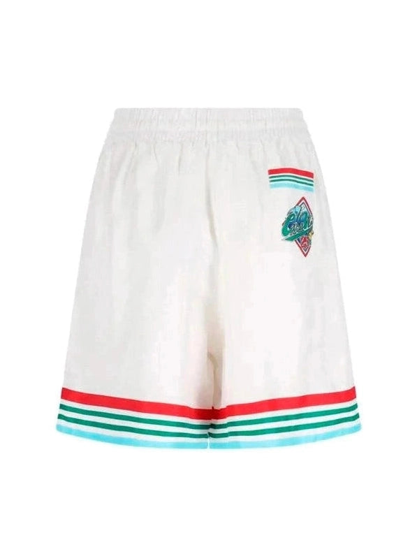 CASABLANCA CASA WAY SILK SHORT WHITE CASABLANCA The Hype Company